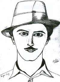 Sketch by Dr. Suresh Kashyap, Head of the Dental Department of RML Hospital, New Delhi