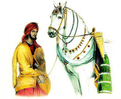 Maharaja Ranjit Singh�s favourite horse Laili.